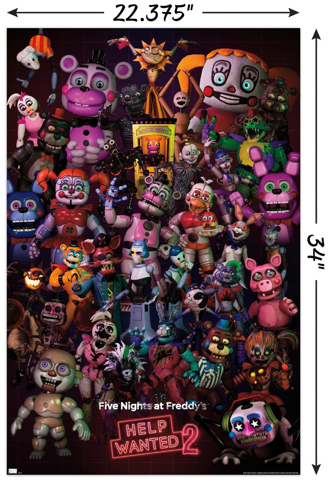 Trends International Five Nights at Freddy's: Help Wanted 2 - Group Wall Poster
