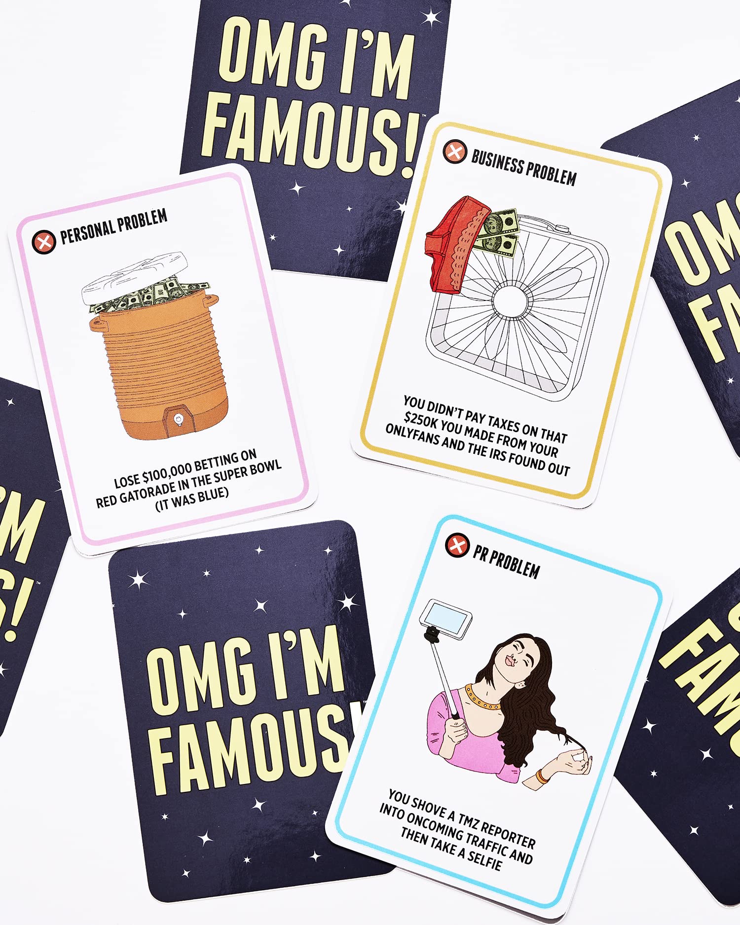 DSS Games OMG I'm Famous [A Party Game] A Strategic Card Game to Sabotage Your Friends While You Race to 1 Million Followers