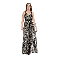 Dress the Population Women's Ariyah Fit and Flare Maxi Dress