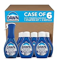 Dawn Professional Heavy Duty Powerwash, Commercial Dish Spray, 16 Fl oz, (Pack of 6)