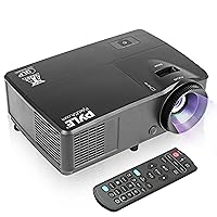Pyle Full HD DLP 1080P 3000 Lumens Projector Home Theater High Performance Ceiling Mountable, System & Keystone Adjustment for TV, Laptop & Business Office Presentation-(PRJLEDLP205)