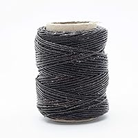 Realeather Cord Waxed Thread for Leather Crafts, 50 G, Chocolate