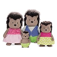 Li’l Woodzeez – The McBristly Porcupine Family – Set of 4 Collectible Posable Doll Figures – Pretend Play Toys – Gift for Kids Age 3+