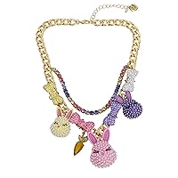 Betsey Johnson Womens Spring Motif Necklaces