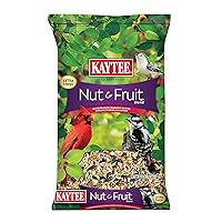 Wild Bird Food Nut & Fruit Seed Blend For Cardinals, Chickadees, Nuthatches, Woodpeckers and Other Colorful Songbirds, 5 Pounds