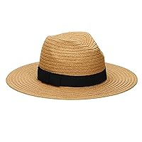 San Diego Hat Company Women's Paperbraid Fedora with Bow Band