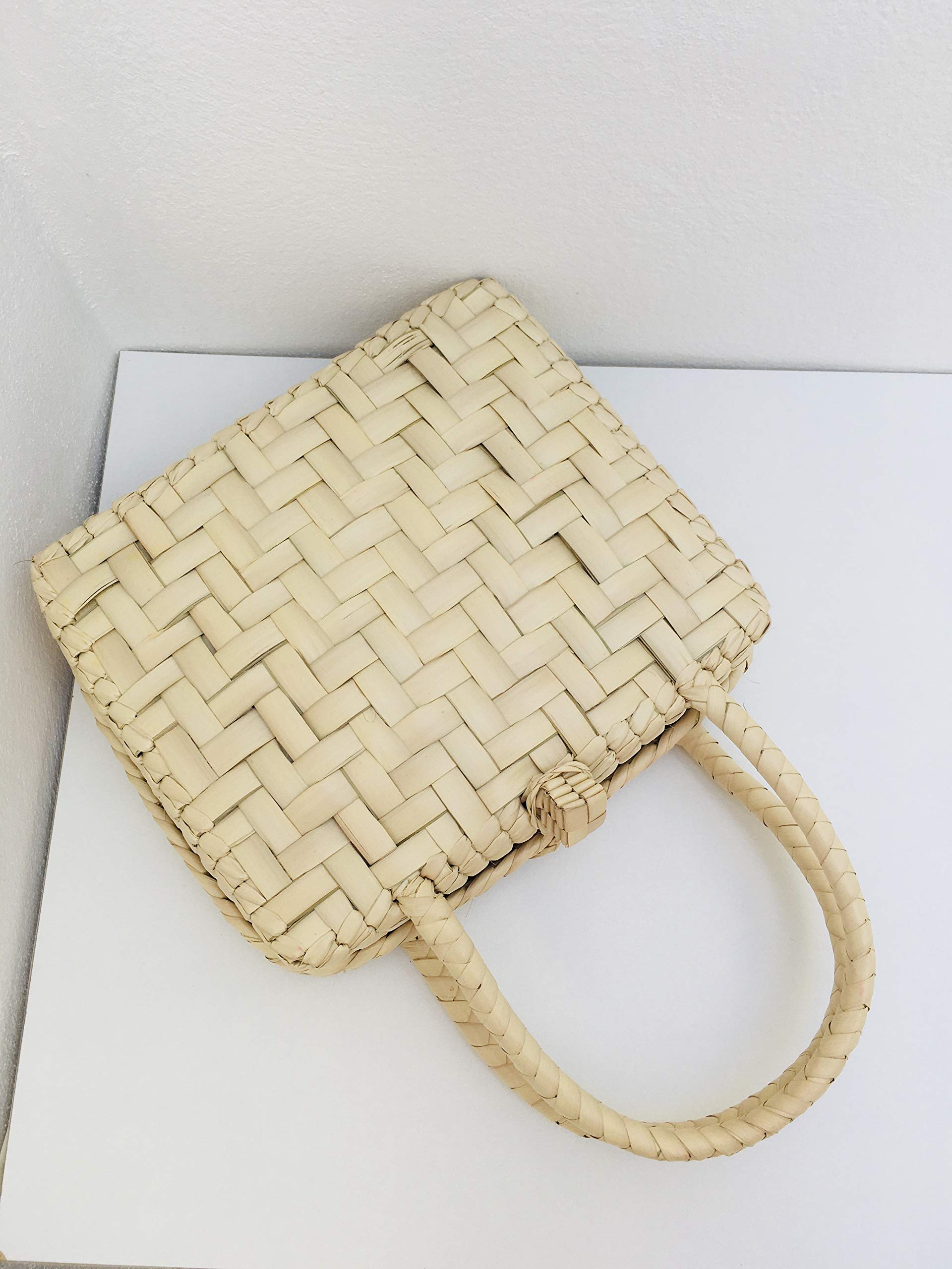 Mexican Bag Made Of Natural Palm/Briefcase/Woven Palm Bag/Palm Bag/Super original color beige palm bag