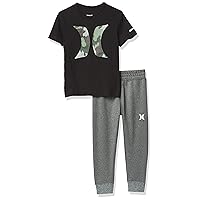 Hurley baby-boys Graphic T-shirt and Joggers 2-piece Outfit Set