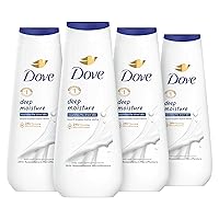 Body Wash Deep Moisture 4 Count For Dry Skin Moisturizing Skin Cleanser with 24hr Renewing MicroMoisture Nourishes The Driest Skin 20 oz