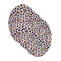 ALAZA Colorful Leopard Cheetah Print Animal Natural Sponges Kitchen Cellulose Sponge for Dishes Washing Bathroom and Household Cleaning, Non-Scratch & Eco Friendly, 3 Pack