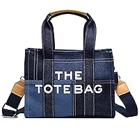 Tote Bags for Women Handbag Tote Purse with Zipper Canvas/PU Leather/Denim Crossbody Bag Shoulder Bag for Office, Travel