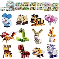 Party Favors for Kids Goodie Bags,12PCS Mini Building Blocks Animal, Building Sets Stem Toys, Assorted Building Blocks Sets for Birthday Party Gift,Goodie Bags, Prize,Cake Topper