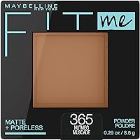 Fit Me Matte + Poreless Pressed Face Powder Makeup & Setting Powder, Nutmeg, 1 Count