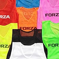 FORZA Soccer Training Pinnies/Scrimmage Vests/Sports Bibs | Packs of 5, 10 & 15 | Sizes Ranging from Kids to XXL