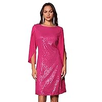 GRACE KARIN Women 2024 Sequin Dresses Shiny Sparkly Cocktail Party Wedding Guest Dresses