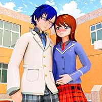 Anime School Girl & Boy Love Story Adventure Life Simulator - My Anime Luxury High School Sakura Girl Virtual Love Crush in Japanese Girl Yandere Simulator