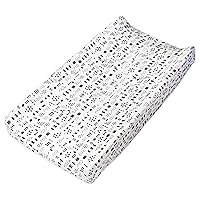 HonestBaby Organic Cotton Changing Pad Cover, Pattern Play, One Size