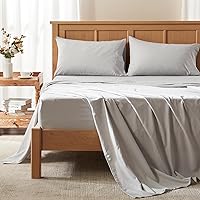Comfort Spaces Queen Cooling Sheets, Moisture Wicking Coolmax Sheets, Soft, Colorfast Sheet Set, Cooling Bed Sheets For Hot Sleepers, Elastic Deep Pocket Fits Up to 16