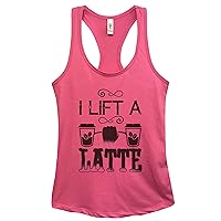 Funny Coffee Lover Womens Workout Tank I Lift A Latte Royaltee Trendy Shirts