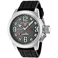 Men's Submersible Black/Grey Silicone Watch