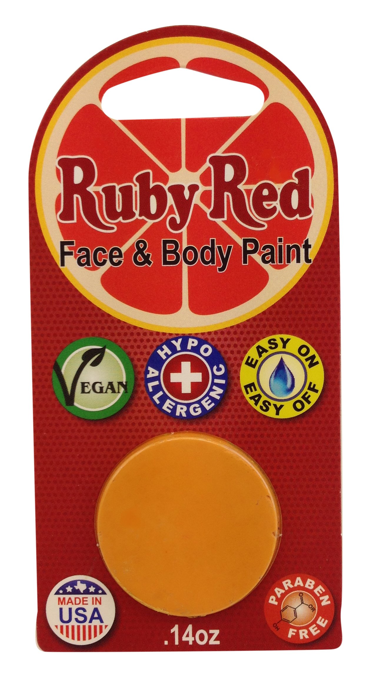 Ruby Red Paint, Inc. 2M382 Face Paint, 2ml, Sweet Potato, 4 Piece