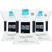 Face and Body Wipes - 3 Pack, 90 Wipes - Unscented Wipes with Sea Salt & Aloe - 2-in-1 Body & Face Wipes - Alcohol Free and Hypoallergenic Cleansing Wipes