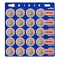 Murata CR1632 Battery DL1632 ECR1632 3V Lithium Coin Cell (20 Batteries)