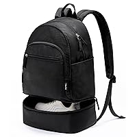 Gym Backpack for Women Small Gym bag with Expandable Shoe Compartment Water Resistant Sports Backpack 26L