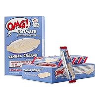 OMG Ultimate Protein WheyFer Snack Bars - Collagen Protein, Keto, Low Carb, Low Sugar, Keto Wheyfer - Vanilla Cream 10 Bars