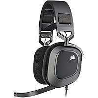 Corsair HS80 RGB USB Wired Gaming Headset, CA-9011237-NA — Carbon (Renewed)