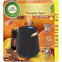 Air Wick Essential Mist Starter Kit (Diffuser + Refill), Pumpkin Spice, Fall scent, Fall spray, Essential Oils Diffuser, Air Freshener