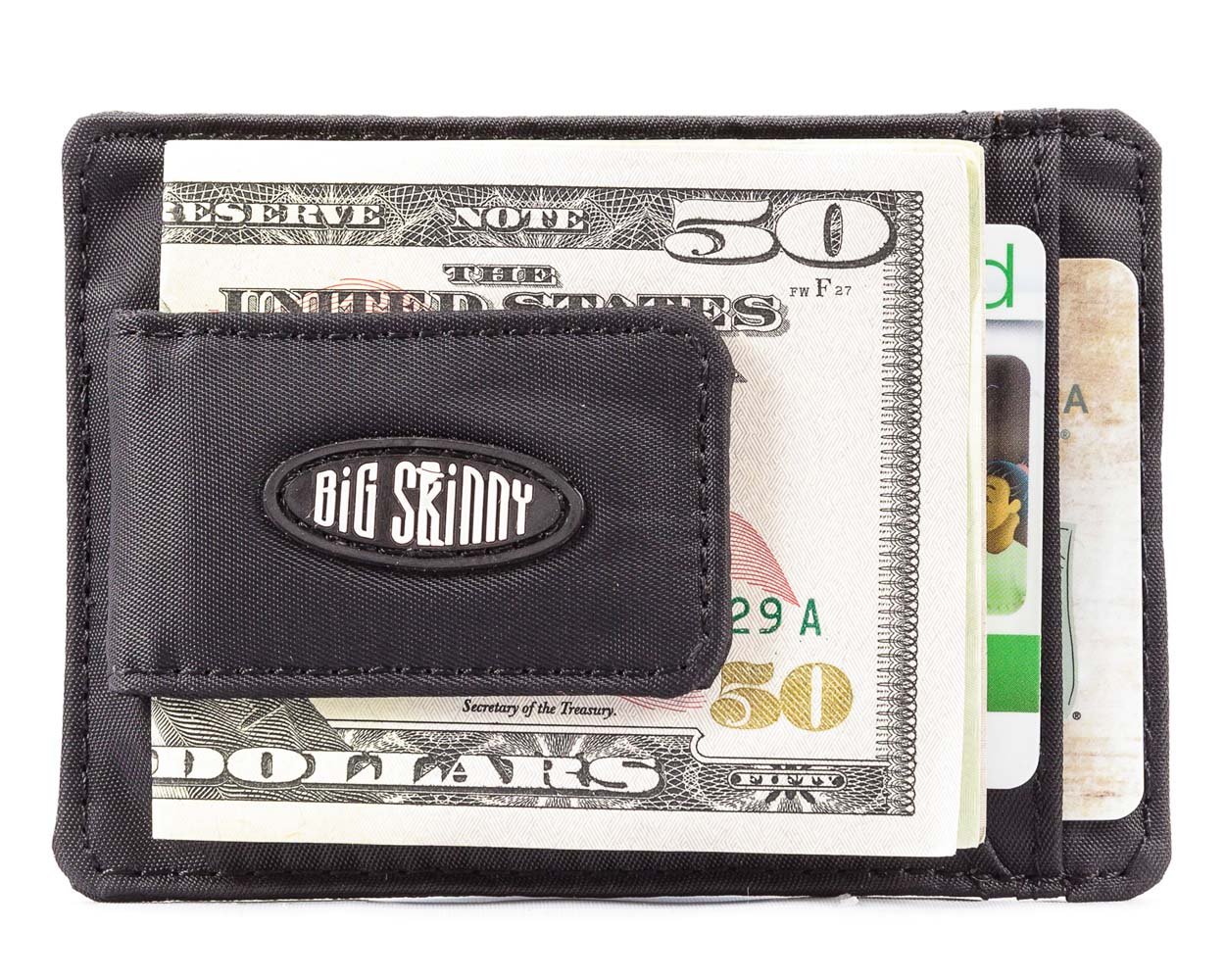 Big Skinny Men's Magnetic Money Clip Slim Wallet, Holds Up to 12 Cards
