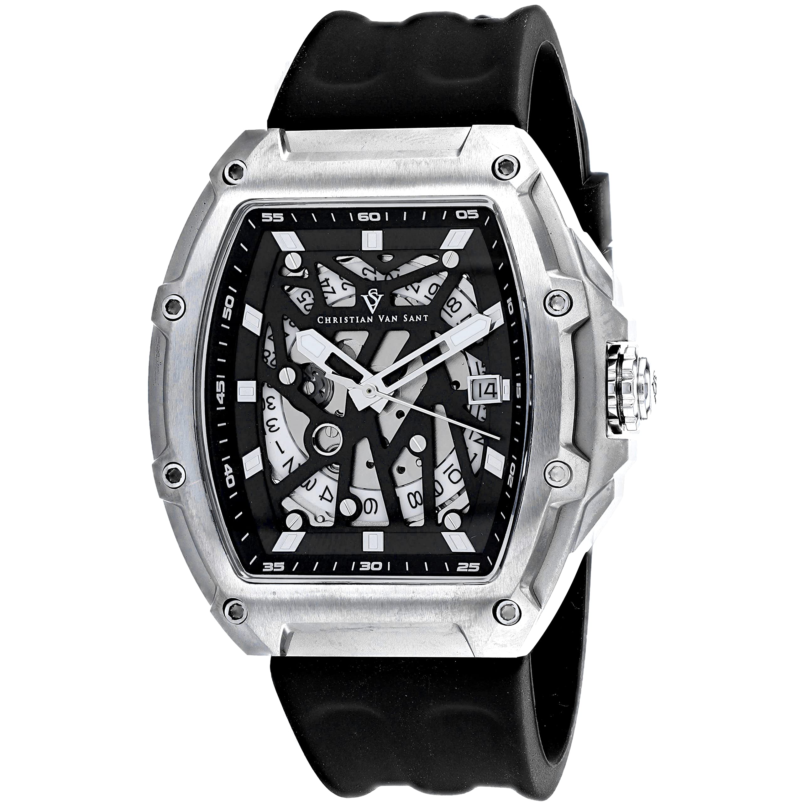 Christian Van Sant Odyssey Watch | Black Dial Watch (Model:CV6190)