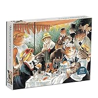 Galison Luncheon of The Boating Party Meowsterpiece of Western Art 1000 Piece Puzzle from Galison - Beautifully Illustrated Parody of Renoirs's Iconic Work, 27