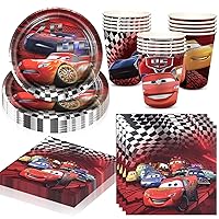 Cars Party Supplies Cars Birthday Party Favors Includes Cups Plates Napkins for Cars Birthday Baby Shower Decor