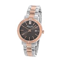 Kenneth Cole New York Women's Quartz Stainless Steel Case Stainless Steel Bracelet Two Tone Casual Watch,(Model:KC4866)
