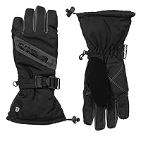 Kids Unisex Cold Weather Windproof and Waterproof Snow and Ski Gloves with Zipper Pocket