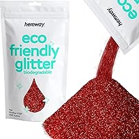 Hemway Eco Friendly Biodegradable Glitter 100g / 3.5oz Bio Cosmetic Safe Sparkle Vegan for Face, Eyeshadow, Body, Hair, Nail and Festival Makeup, Craft - 1/128