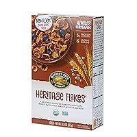Nature's Path Organic Heritage Flakes Cereal, 13.25 Ounce (Pack of 4), Non-GMO, 6 Ancient Grains, Low Sugar, High Fiber, 5g Plant Based Protein