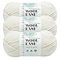 (3 Pack) Lion Brand Yarn Wool-Ease Thick & Quick Bonus Bundle Bulky Yarn, Fisherman