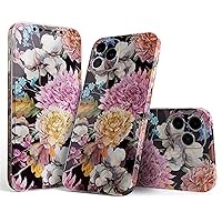 Full Body Skin Decal Wrap Kit Compatible with iPhone 14 Pro Max - Summer Watercolor Floral v1