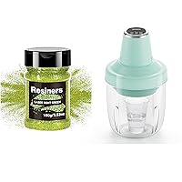 Resiners Holographic Ultra Fine Glitter Powder and Resin Bubble Remover, Metallic Epoxy Resin Glitter & -95kPa Vacuum Degassing Chamber
