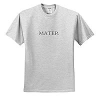 3dRose InspirationzStore Words for Mom Around The World - Mater - Word for Mom in Latin. Mother in Ancient Languages - Classics - Adult Birch-Gray-T-Shirt XL (ts_193682_21)