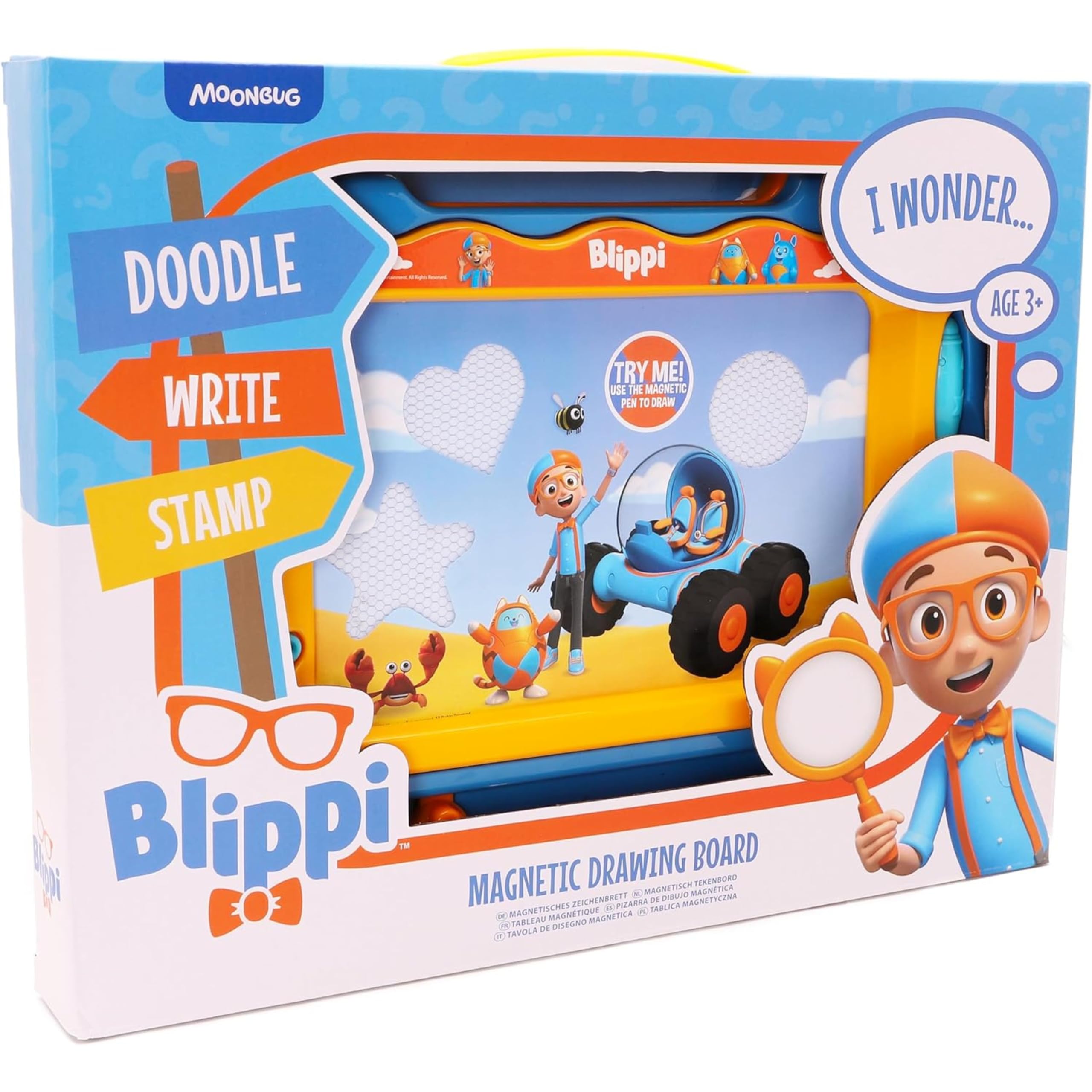 TOYLAND® Blippi Magnetic Drawing Board - Writing & Drawing Tablet - Creative Toys - Ages 3+