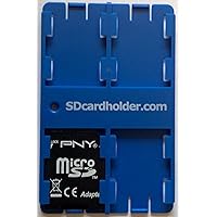 Blue Standard SD Card Case Holder, Organizer Credit Card Size Storage Device Beware of Cheap Chinese Knock Offs!!!