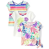 The Children's Place Baby Girls' and Toddler Short Sleeve Everyday T-Shirts