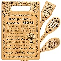 Great Gifts for Mom from Daughter Son Dad Best Mom Ever Gifts Christmas Birthday Gifts for Moms Her Bonus Mom Mother New Mom Stepmom Kitchen Present Cutting Board Set to My Mom
