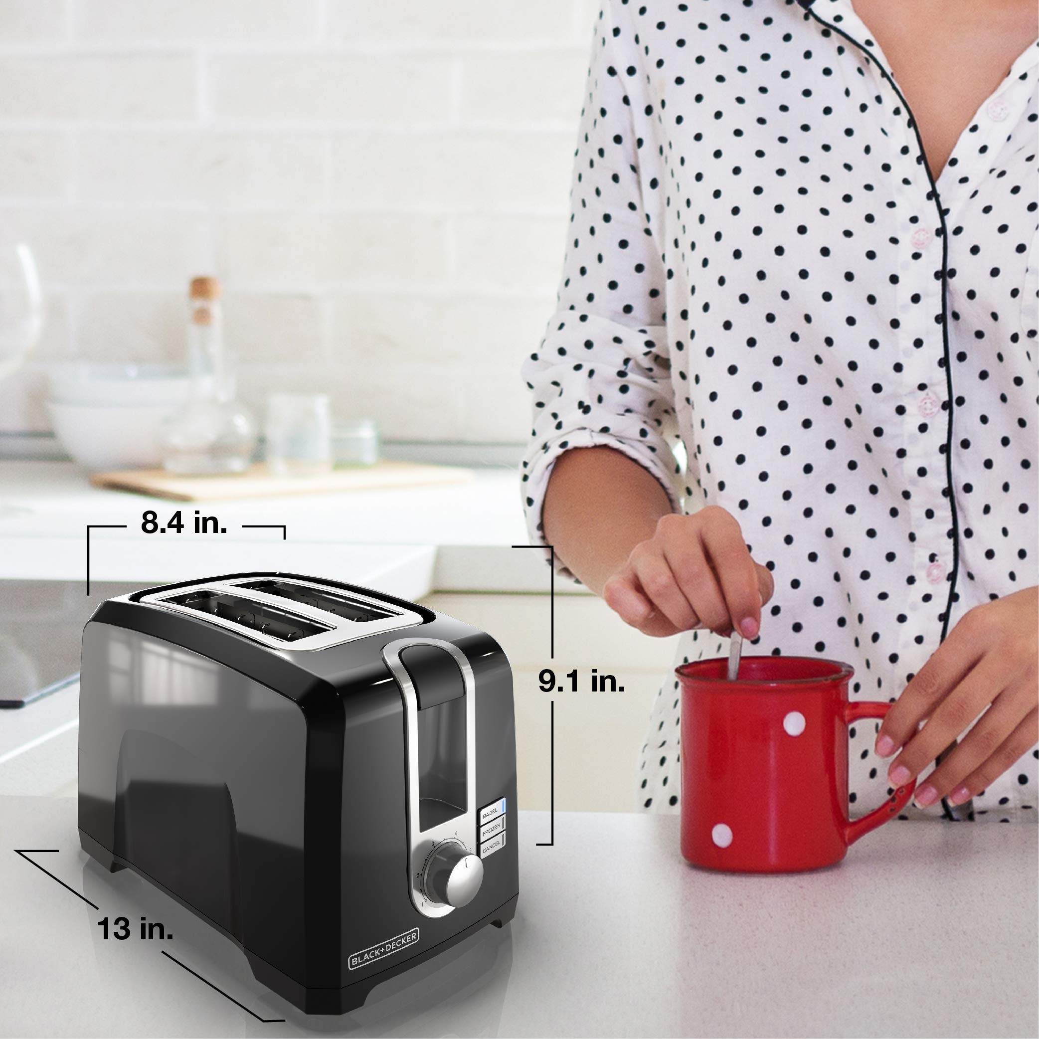 BLACK+DECKER 2-Slice Toaster, One Size