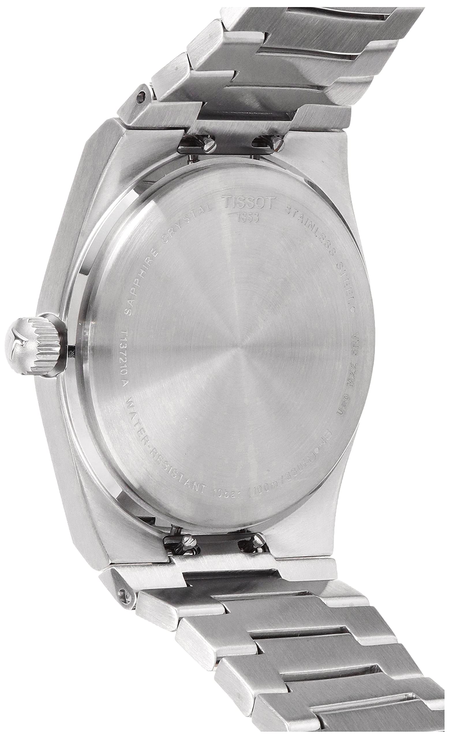 Tissot Unisex PRX 35mm 316L Stainless Steel case Quartz Watch, Grey, Stainless Steel, 11 (T1372101108100)