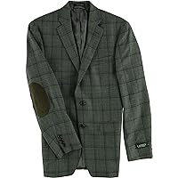 Ralph Lauren Mens Windowpane Two Button Blazer Jacket
